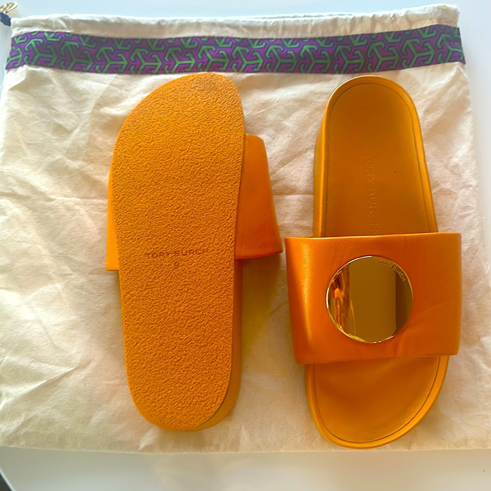 Tory Burch Platform Slides.